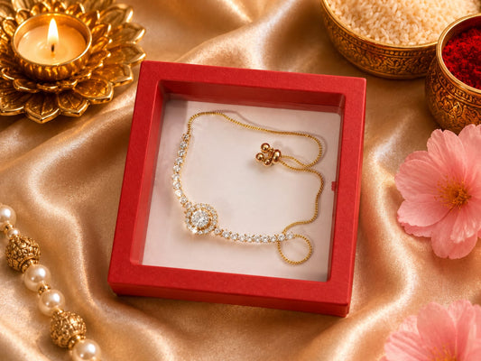 Diamond Halo Rakhi