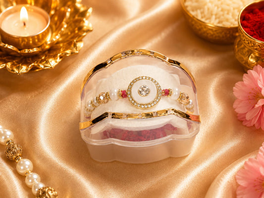 Pearl Halo Rakhi