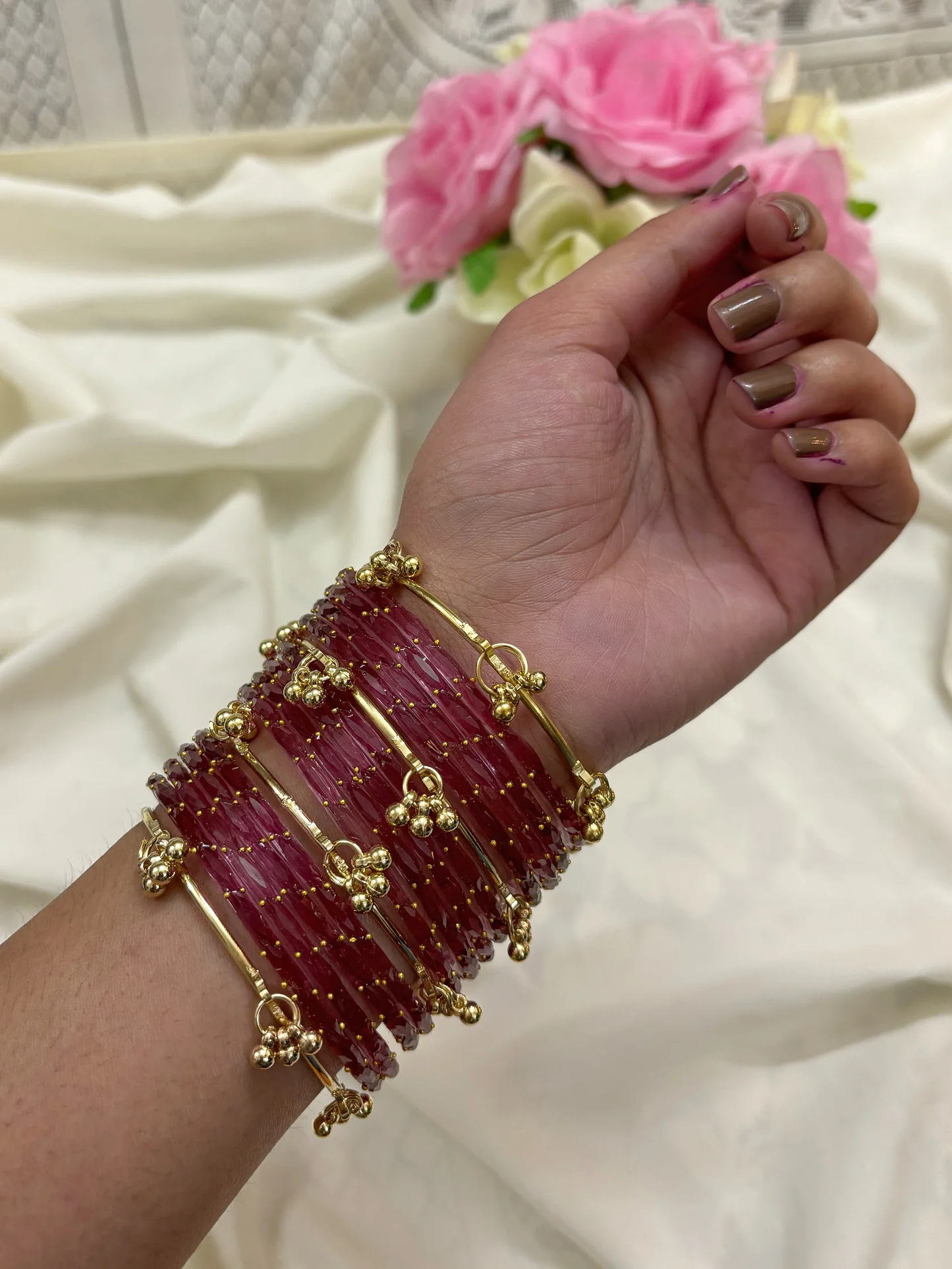 4 Color Ghungroo Bangle Gift Box (Kashmiri Style) 💐