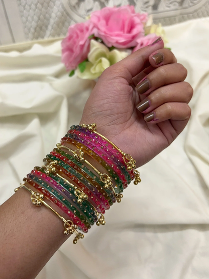 4 Color Ghungroo Bangle Gift Box (Kashmiri Style) 💐